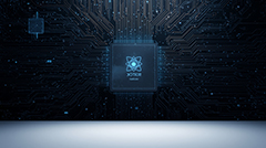 Illustration du calcul quantique comme nouvel enjeu de pouvoir économique et stratégique